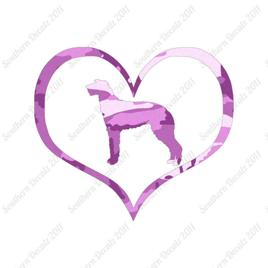 Scottish Deerhound Dog Heart Love