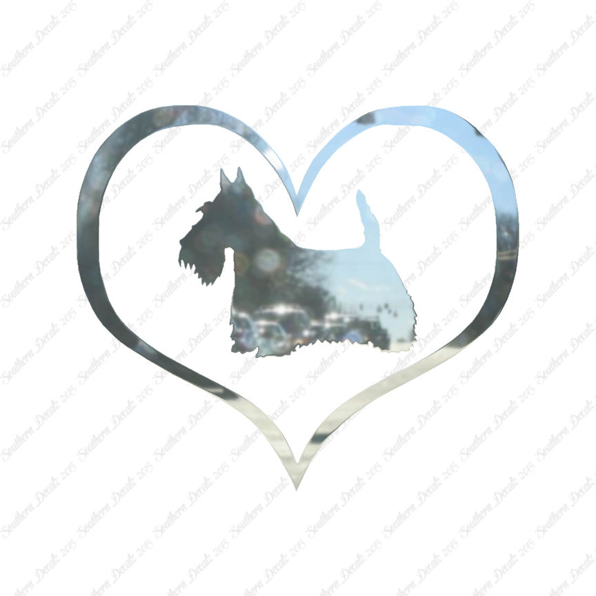 Scottish Terrier Dog Heart Love