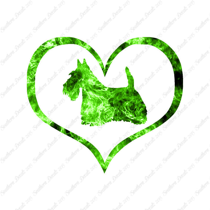 Scottish Terrier Dog Heart Love