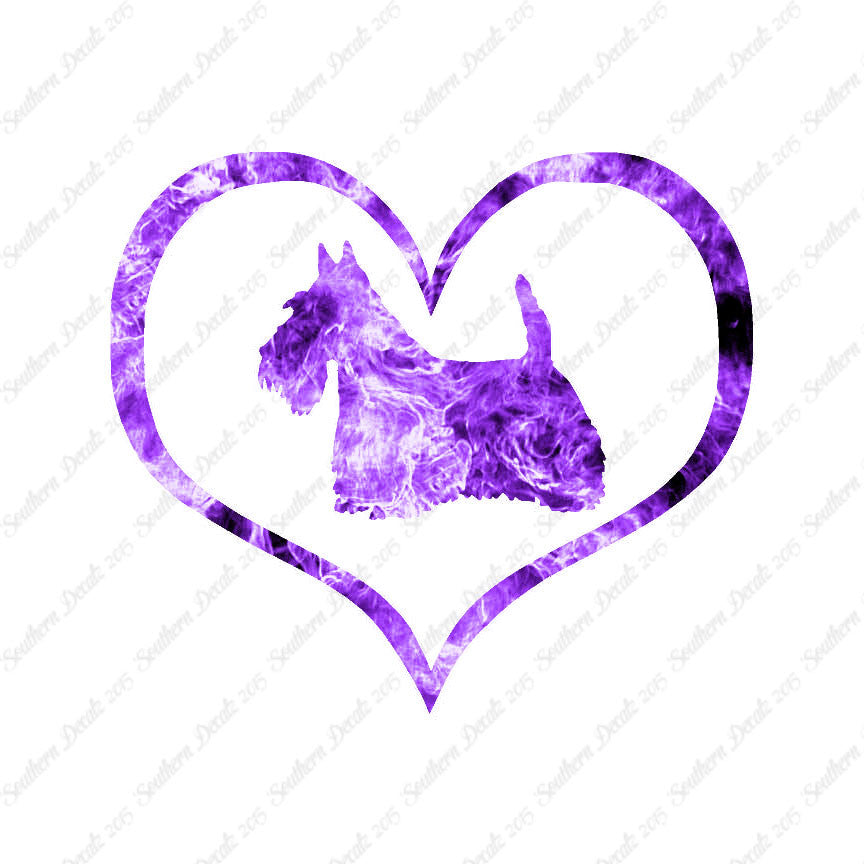Scottish Terrier Dog Heart Love
