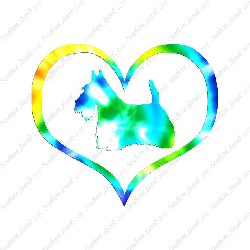 Scottish Terrier Dog Heart Love