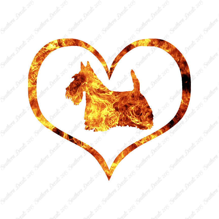 Scottish Terrier Dog Heart Love