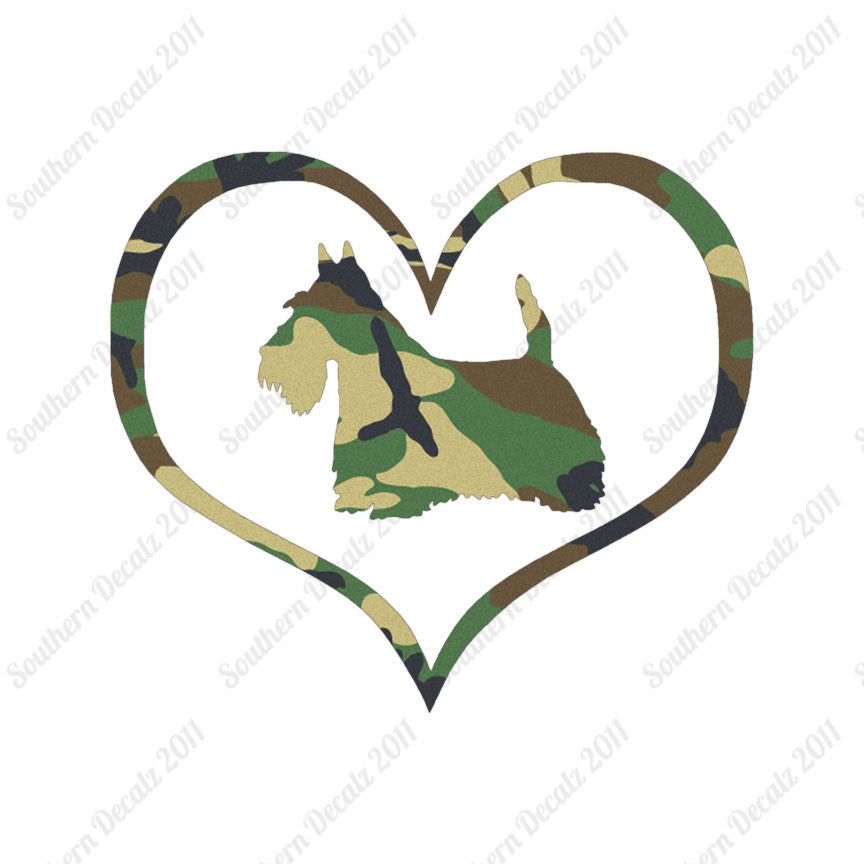 Scottish Terrier Dog Heart Love