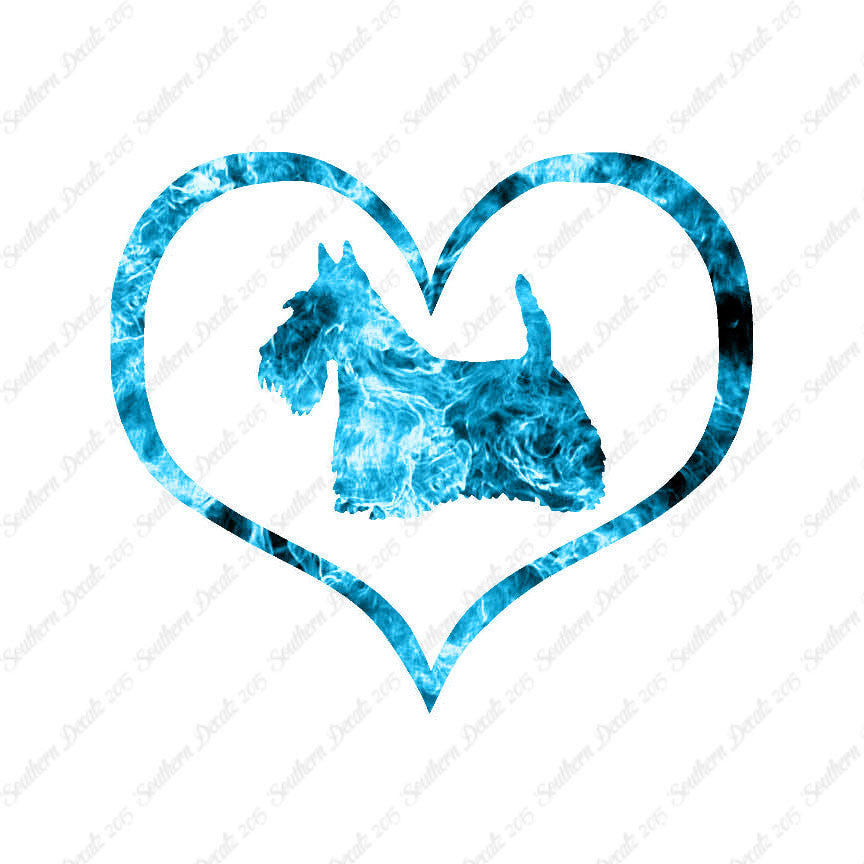 Scottish Terrier Dog Heart Love