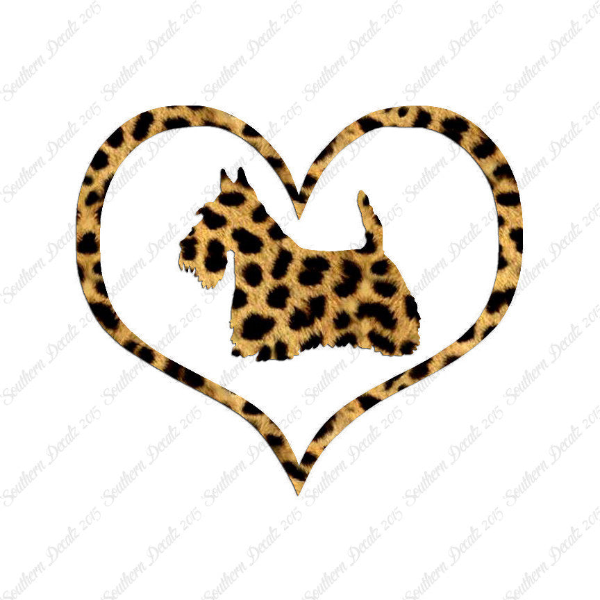 Scottish Terrier Dog Heart Love