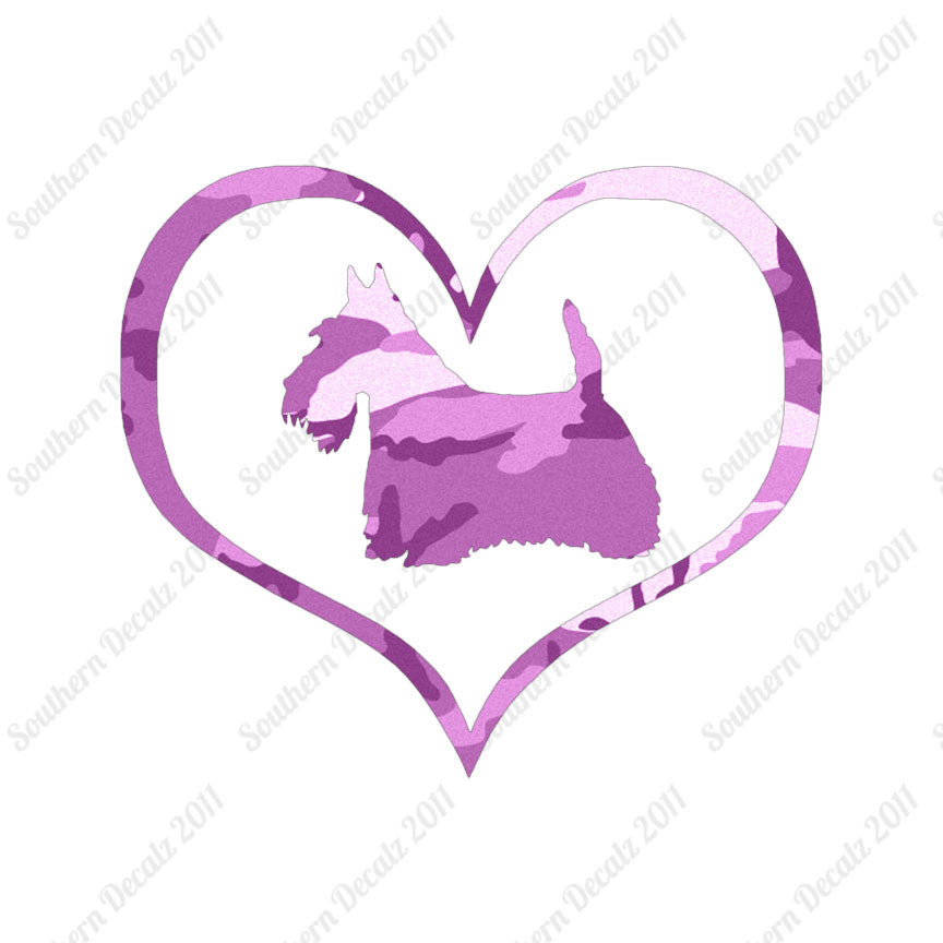 Scottish Terrier Dog Heart Love