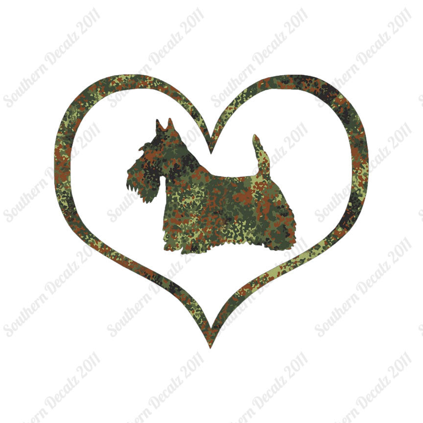 Scottish Terrier Dog Heart Love