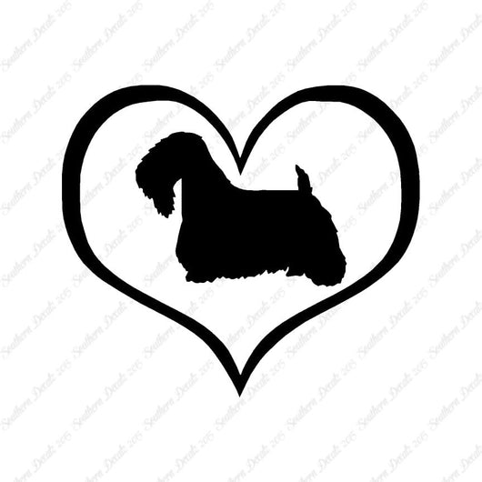 Sealyham Terrier Dog Heart Love
