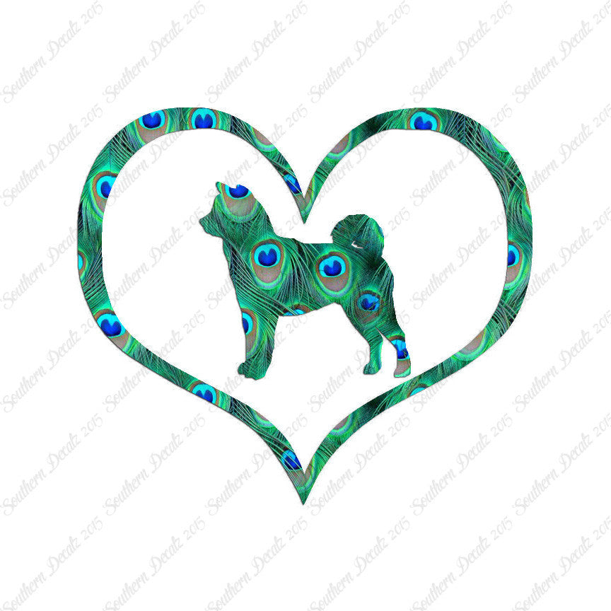 Shiba Inu Dog Heart Love
