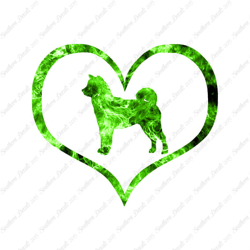 Shiba Inu Dog Heart Love
