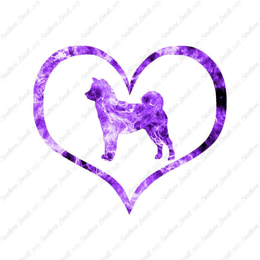Shiba Inu Dog Heart Love