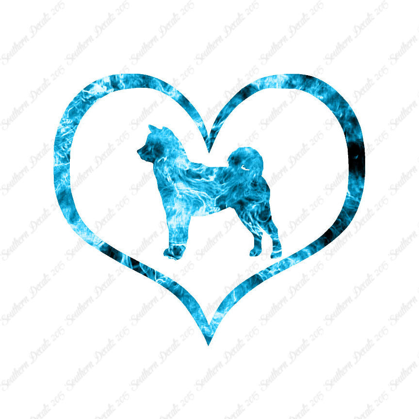 Shiba Inu Dog Heart Love