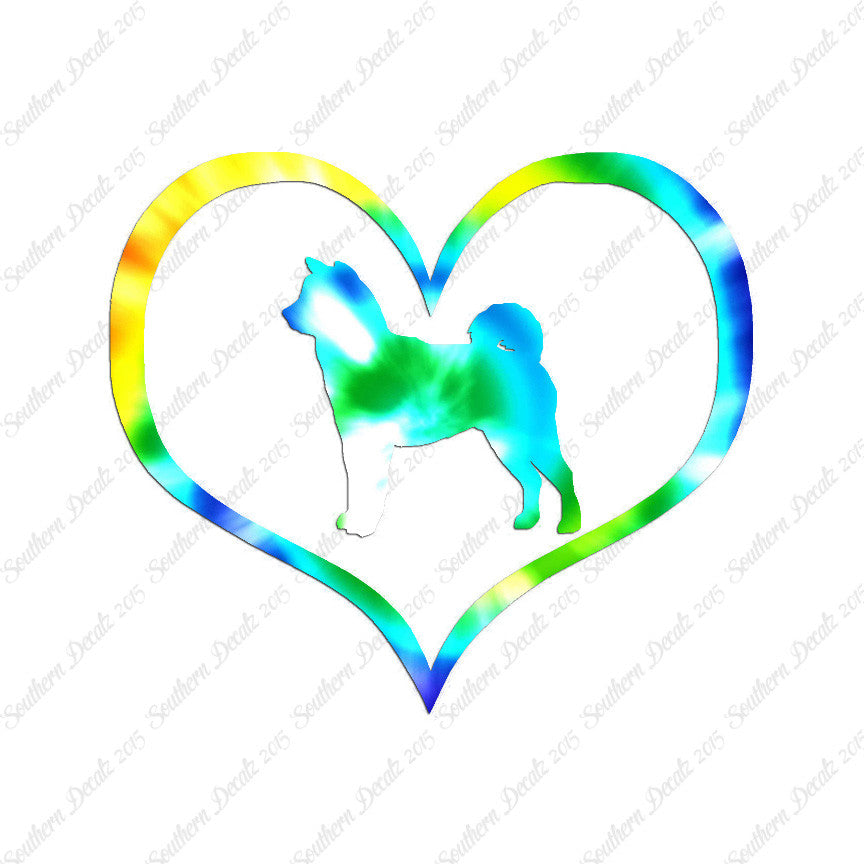 Shiba Inu Dog Heart Love