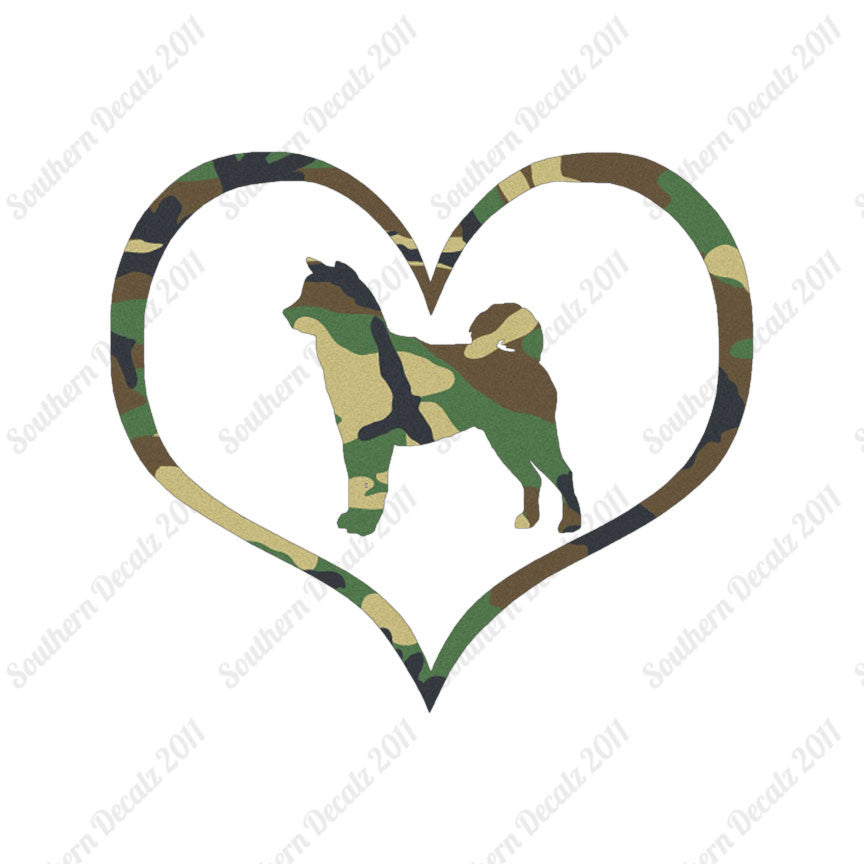 Shiba Inu Dog Heart Love