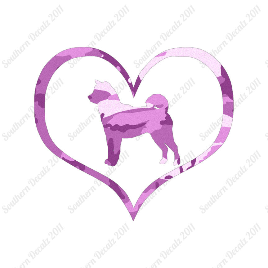 Shiba Inu Dog Heart Love