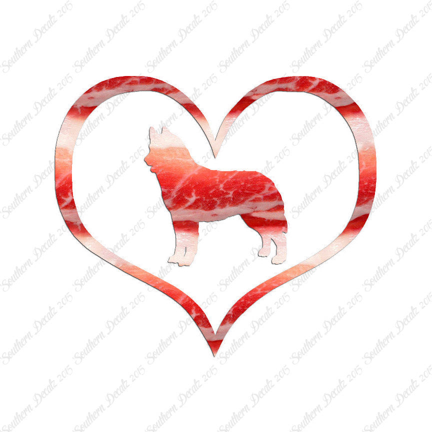 Siberian Husky Dog Heart Love