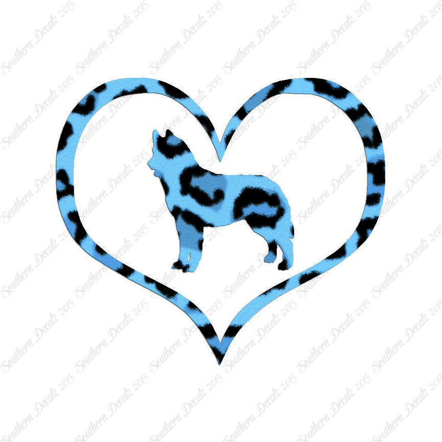 Siberian Husky Dog Heart Love