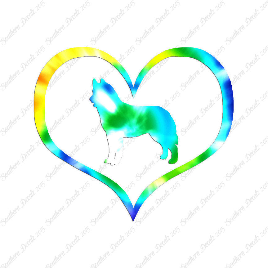 Siberian Husky Dog Heart Love