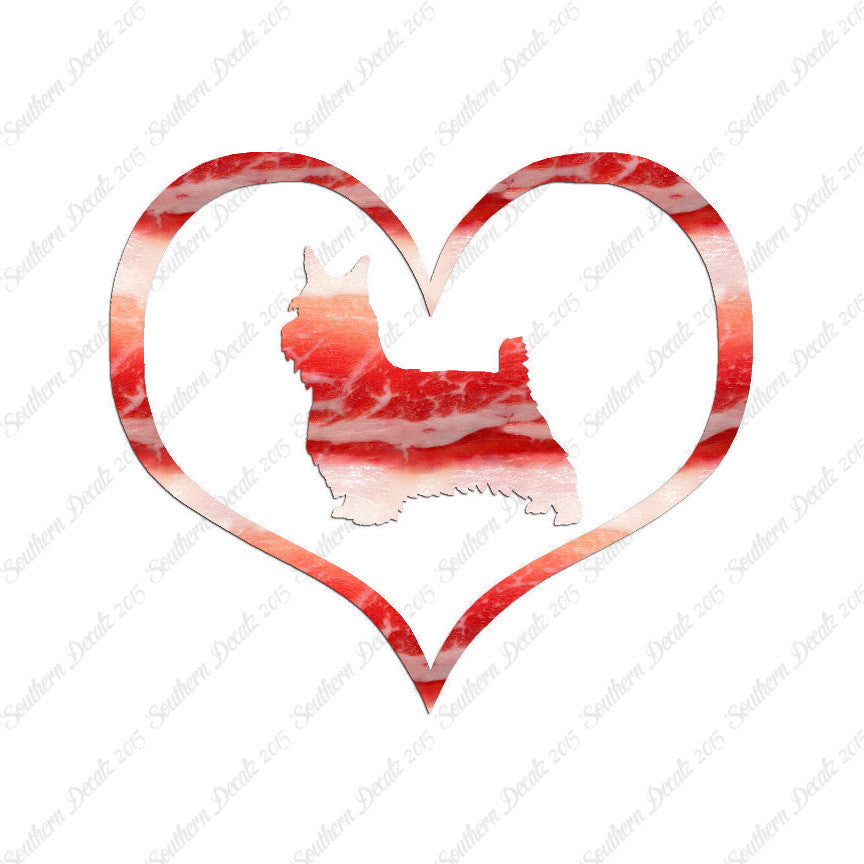 Silky Terrier Dog Heart Love