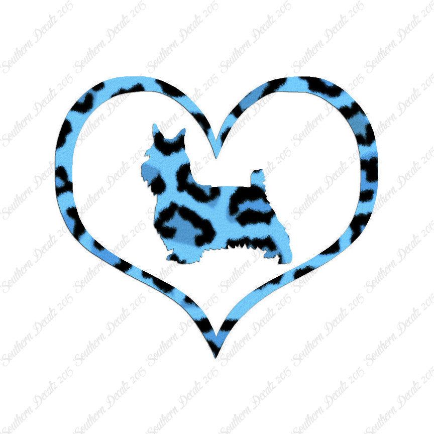 Silky Terrier Dog Heart Love