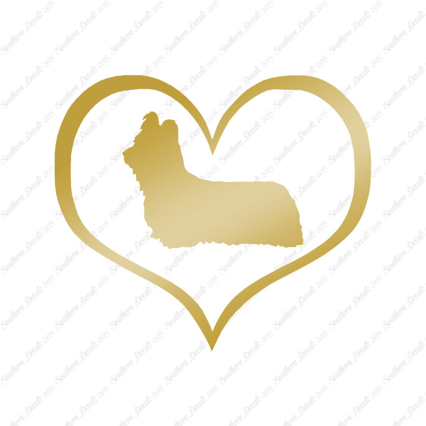 Skye Terrier Dog Heart Love