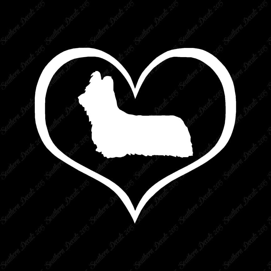 Skye Terrier Dog Heart Love