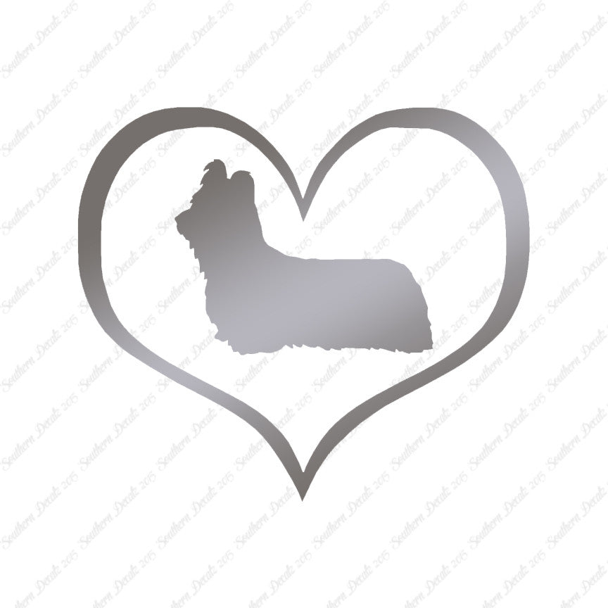 Skye Terrier Dog Heart Love
