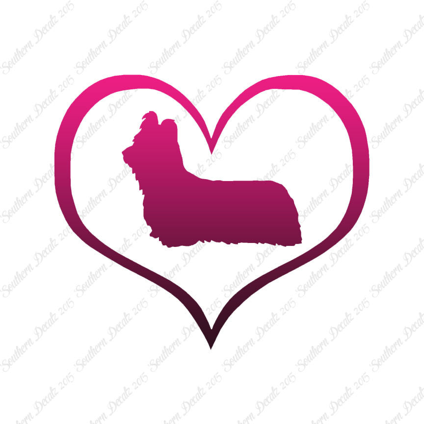 Skye Terrier Dog Heart Love