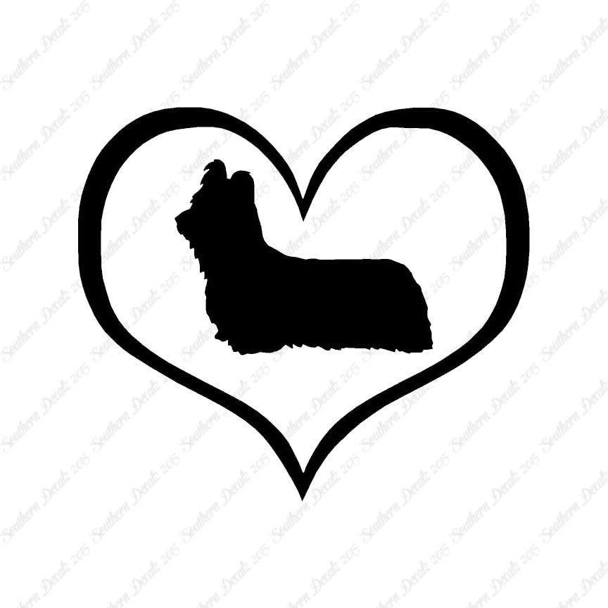 Skye Terrier Dog Heart Love