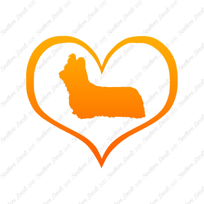 Skye Terrier Dog Heart Love