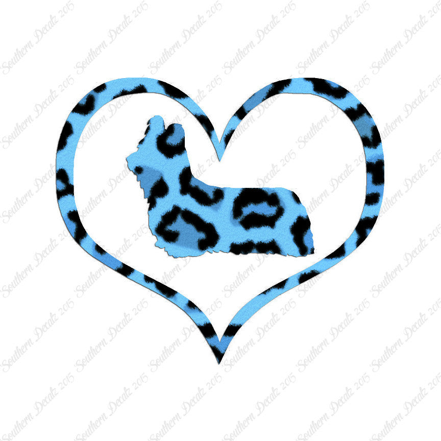 Skye Terrier Dog Heart Love