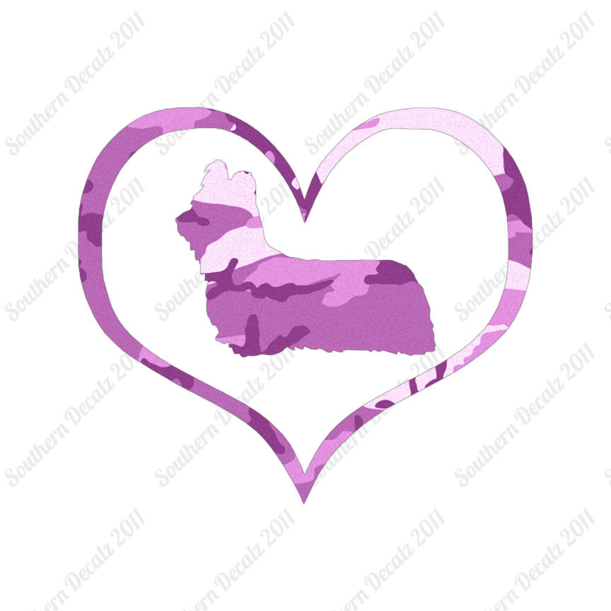 Skye Terrier Dog Heart Love