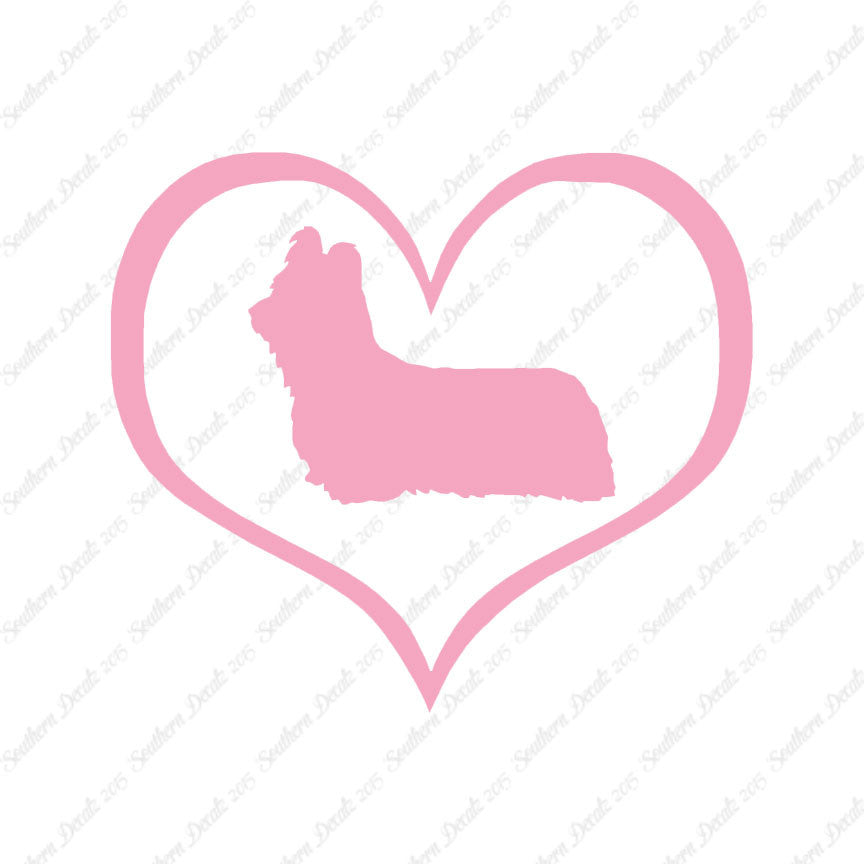 Skye Terrier Dog Heart Love
