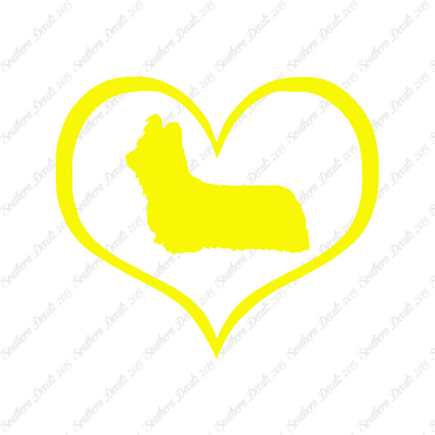 Skye Terrier Dog Heart Love