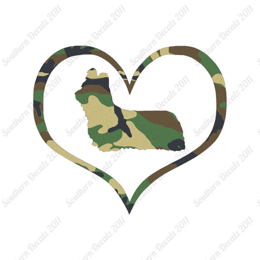 Skye Terrier Dog Heart Love