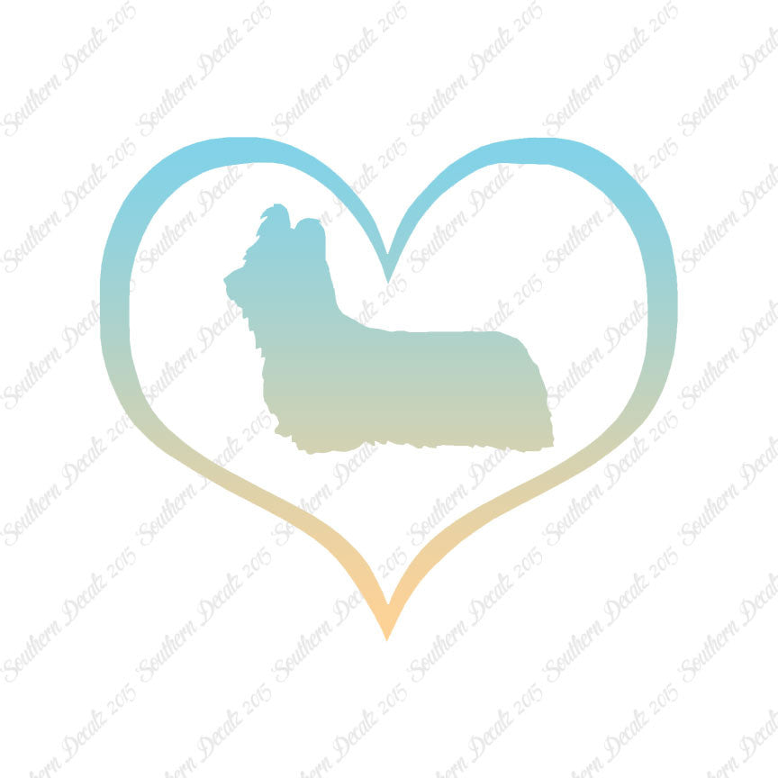 Skye Terrier Dog Heart Love