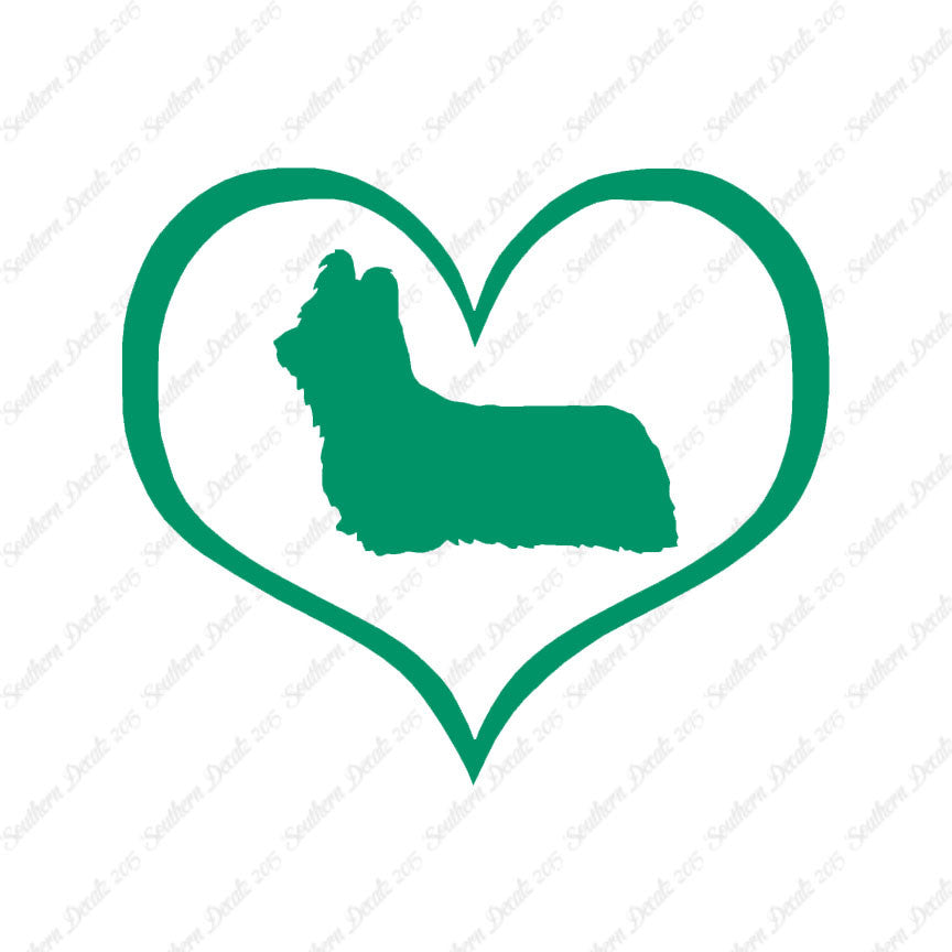 Skye Terrier Dog Heart Love