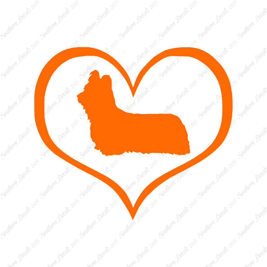 Skye Terrier Dog Heart Love