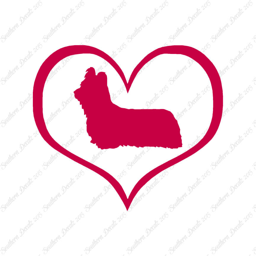 Skye Terrier Dog Heart Love