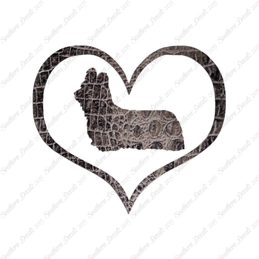 Skye Terrier Dog Heart Love