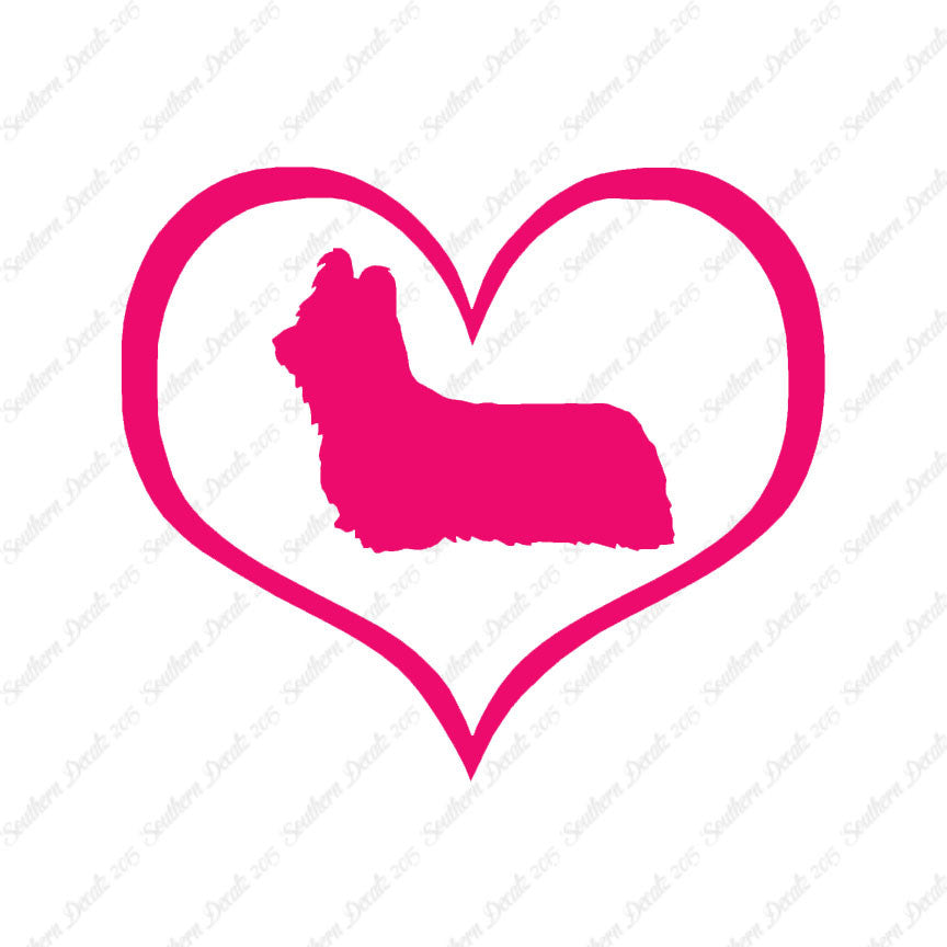 Skye Terrier Dog Heart Love