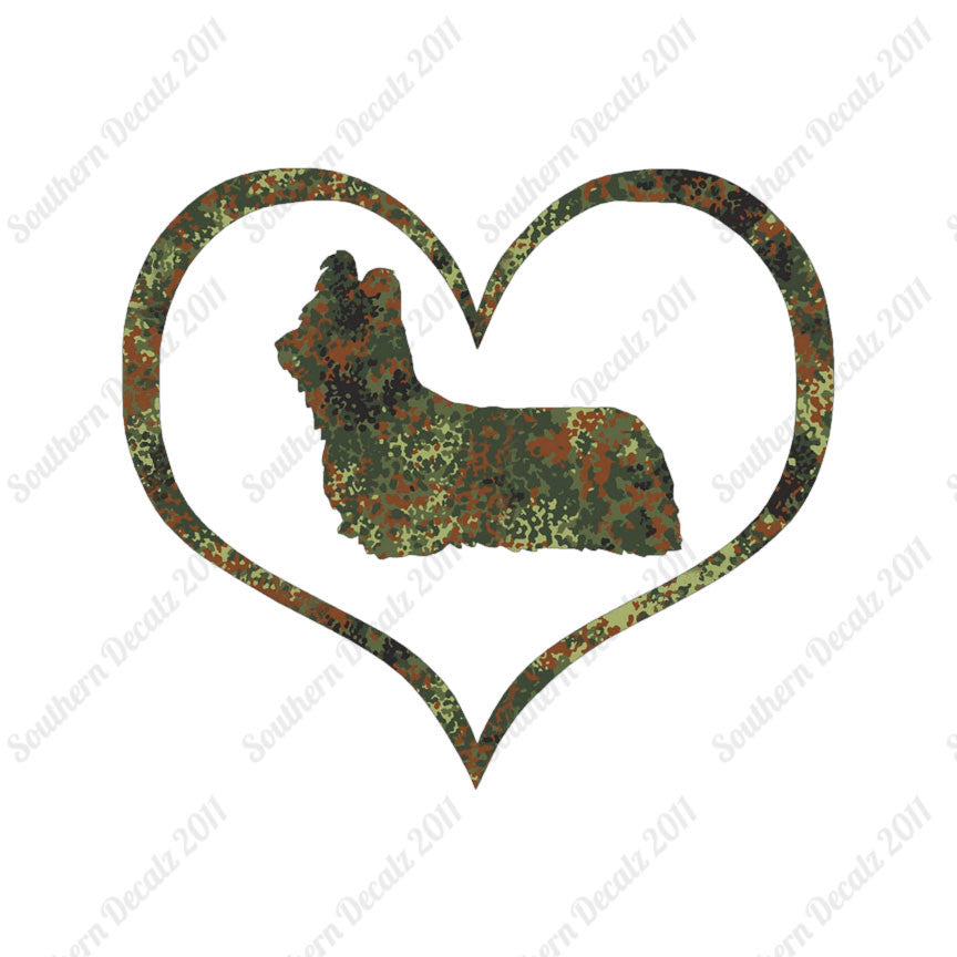 Skye Terrier Dog Heart Love