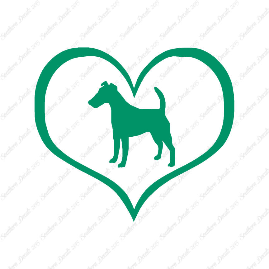 Smooth Fox Terrier Dog Heart Love