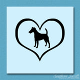 Smooth Fox Terrier Dog Heart Love