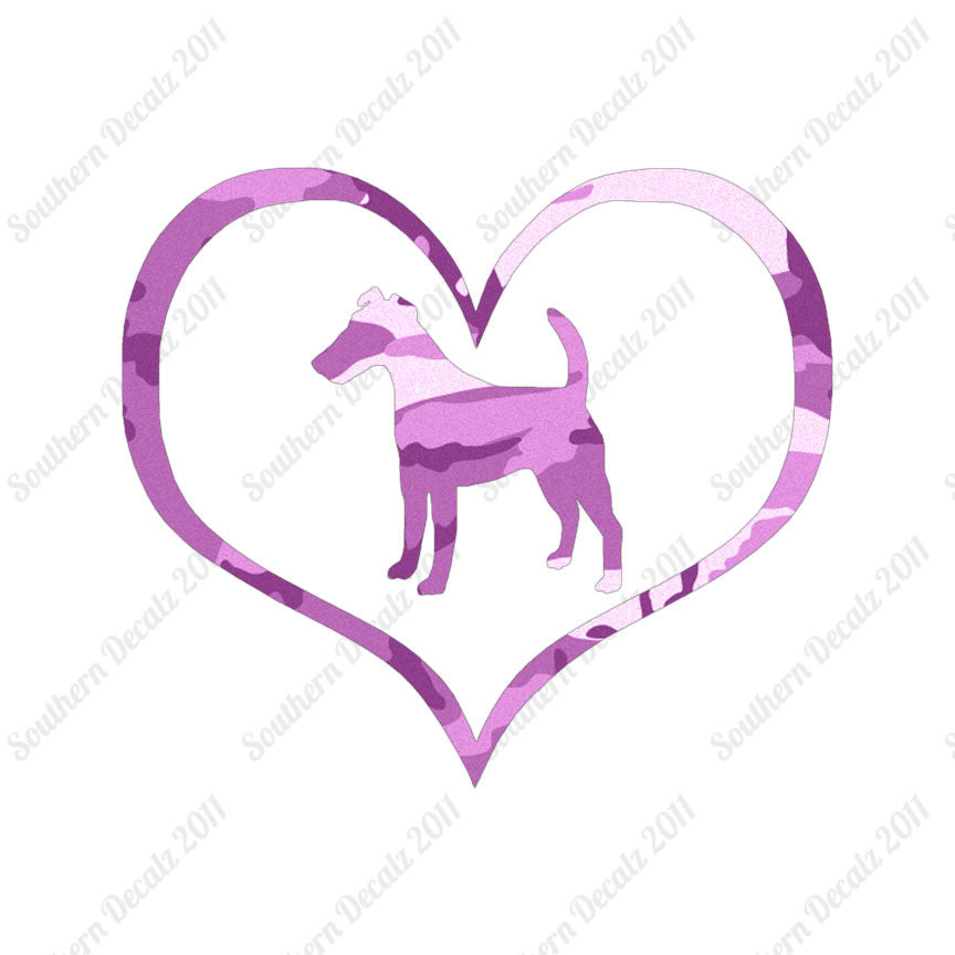 Smooth Fox Terrier Dog Heart Love