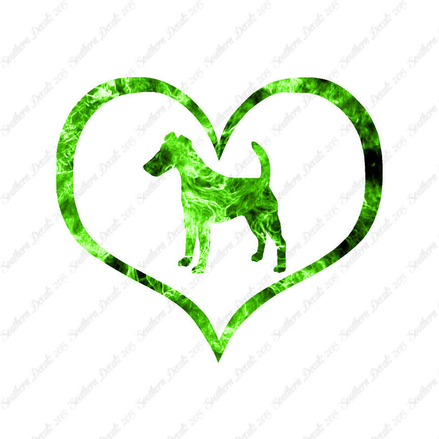 Smooth Fox Terrier Dog Heart Love