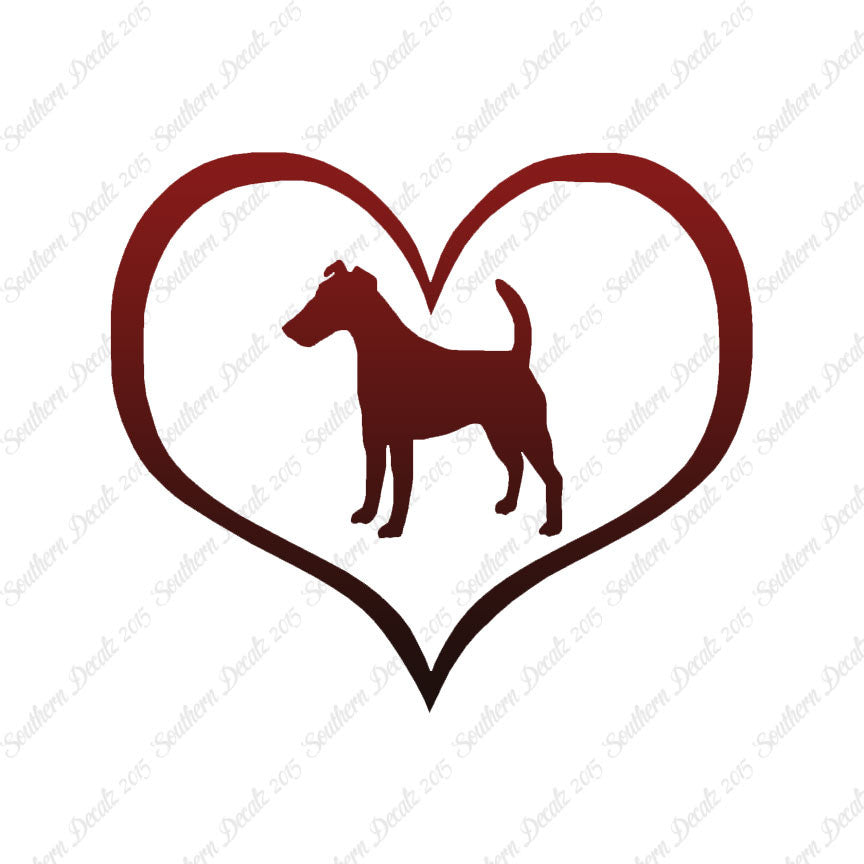 Smooth Fox Terrier Dog Heart Love