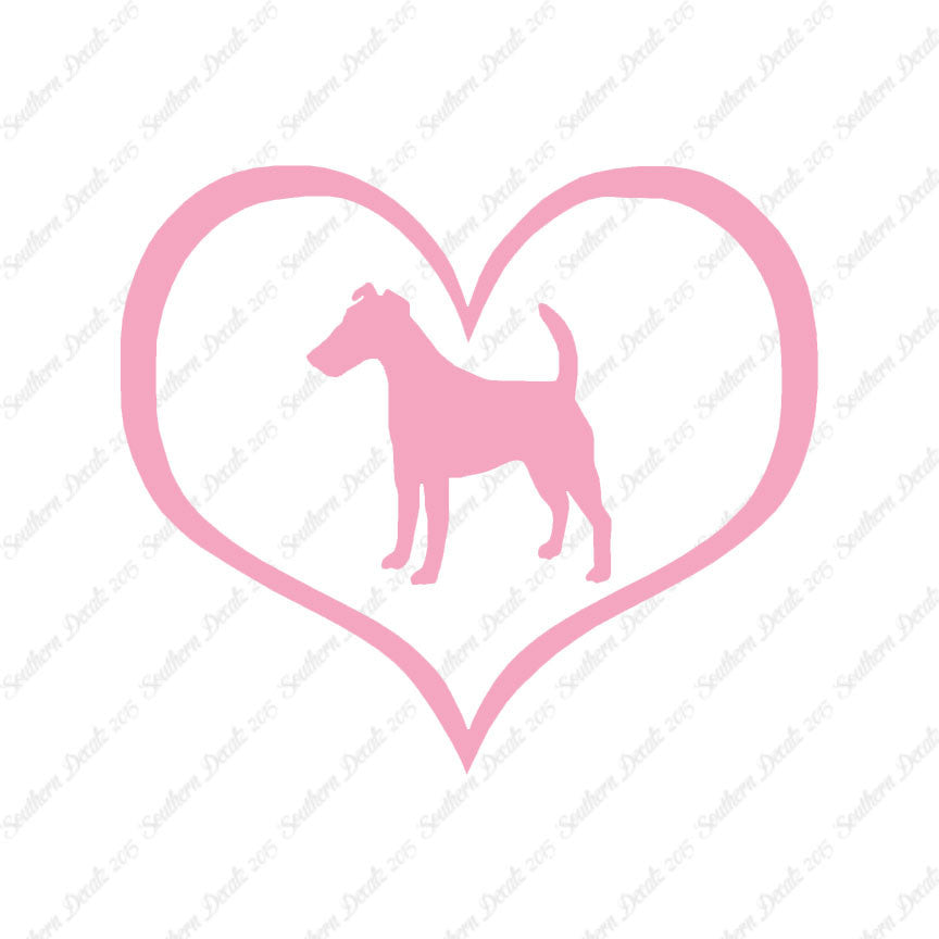 Smooth Fox Terrier Dog Heart Love