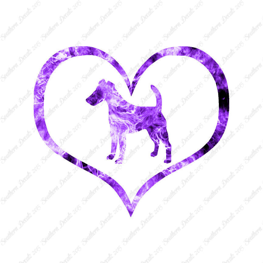 Smooth Fox Terrier Dog Heart Love