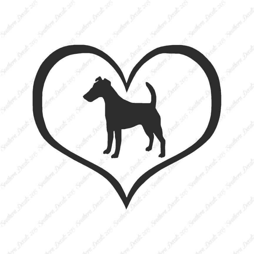 Smooth Fox Terrier Dog Heart Love